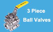 3 piece ball valves
